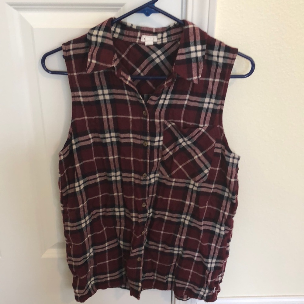 Garage flannel Vest